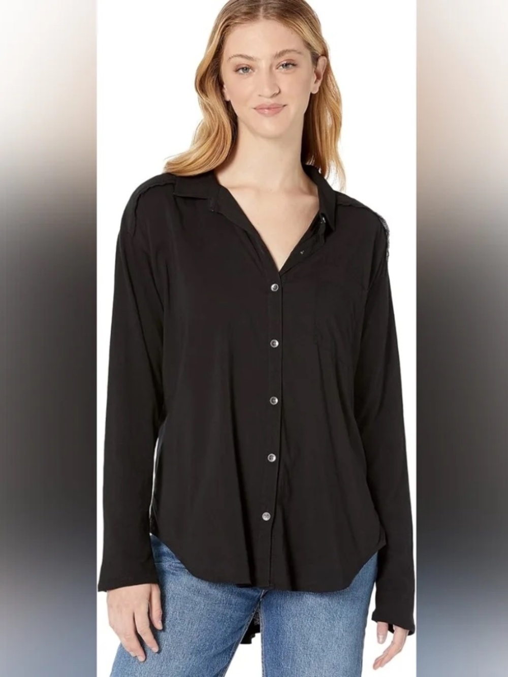 Splendid Relaxed Fit Black Shirt - Worn Once